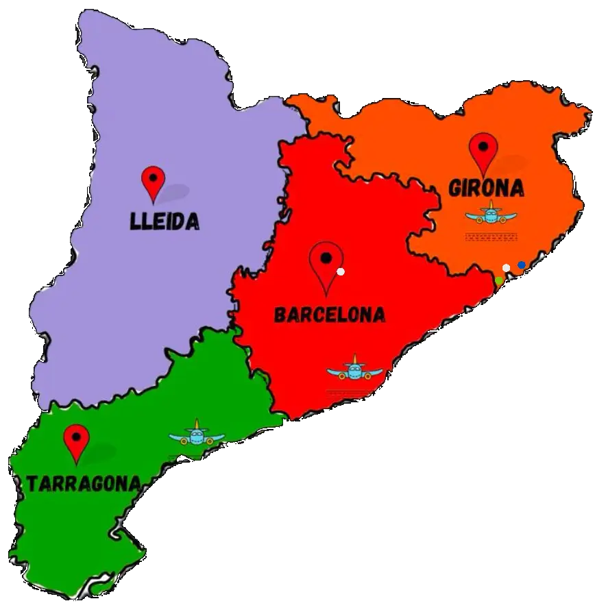 Catalunya Regions Interactive Map